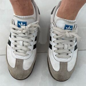 Adidas Samba OG Unisex White and Black Sneakers